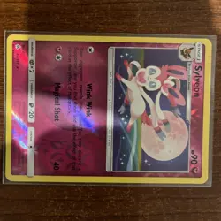 Pokemon Sun & Moon Forbidden Light Reverse Holo Sylveon NM/M 87/131 - Image 2