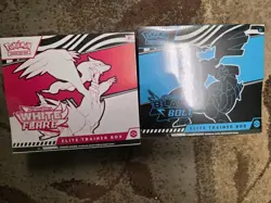 Pokemon ETB Black Bolt and White Flare Elite Trainer Box Set of Two - Image 1