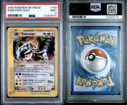 PSA 9 **New Cert** Pokemon Crystal Kabutops 150/144 Skyridge Holo - Image 3