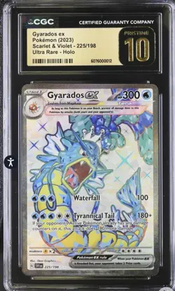 Pokemon TCG Gyarados 225/198 Scarlet & Violet Full Art CGC 10 PRISTINE 🔥LOW POP - Image 1