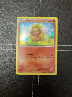 Pokemon TCG - Torchic - 25/160 - Primal Clash - NM Sheen Holo Common (2014) - Image 1