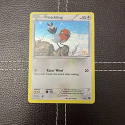 Pokemon TCG - Fletchling - 11/12 - McDonald's Promos 2013 - MP Holo - Image 1