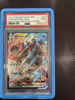 Pokemon TCG Blastoise VMAX SWSH103 Black Star Promo PSA 9 - Image 1