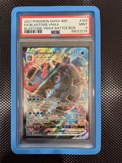 Pokemon TCG Blastoise VMAX SWSH103 Black Star Promo PSA 9 - Image 2