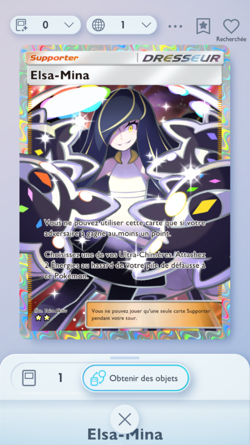 Lusamine Full Art, Pokemon TCG Pocket, French language, Deluxe EX - Image 1