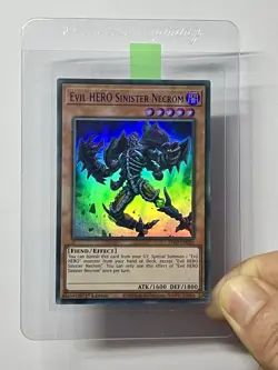 Evil HERO Sinister Necrom LDS3-EN026 (NM) 1st Edition BLUE Ultra Rare YuGiOh! - Image 3