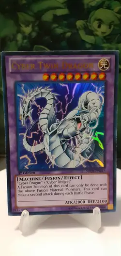 Cyber Twin Dragon ULTRA RARE 1st Ed LP SDCR-EN037 - Image 1