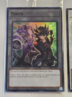Yusei & Junk Warrior TKN5-EN034 Doom of Dimensions Yugioh Token +1 BONUS MP24 - Image 3