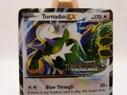Pokemon Staff Promo Card - Tornadus EX BW96 (Legendary Treasures) - Image 4