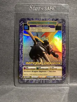 Digimon Digi Dragon Battle Imperialdramon DW-03 HOLO FOIL Promo Card NM - Image 1