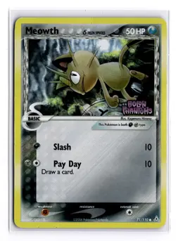Meowth Reverse Holo 71/110 ex Holon Phantoms 2006 NM Pokemon Card - Image 1