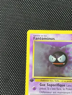 Pokemon Card - Gastly Fantominus 50/102 1st Edition French Base Set Common - Image 2