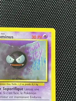 Pokemon Card - Gastly Fantominus 50/102 1st Edition French Base Set Common - Image 3