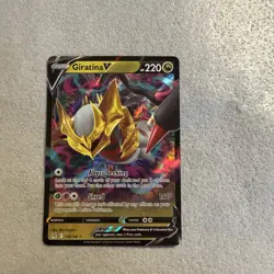 Pokemon TCG Giratina v 130/196 Lost Origin Full Art Ultra Rare Holo Card - Image 1