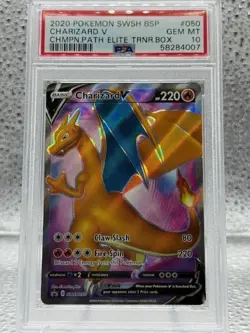 Charizard V SWSH050 SWSH: Sword & Shield Promo Cards Holo PSA 10 Pokemon - Image 1
