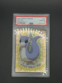 PSA 10 2000 TOPPS TV ANIMATION DRATINI FOIL CARD #147 PSA 10 - Image 1