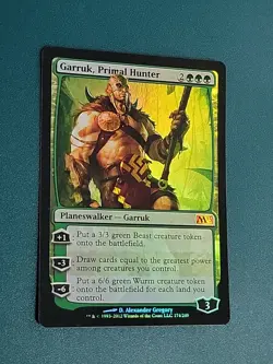 FOIL Garruk, Primal Hunter M13 Magic 2013 MTG Magic the Gathering Commander - Image 3