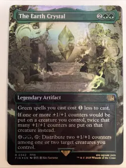 The Earth Crystal FOIL (Borderless) 342 R English Near Mint - Final Fantasy mtg - Image 1