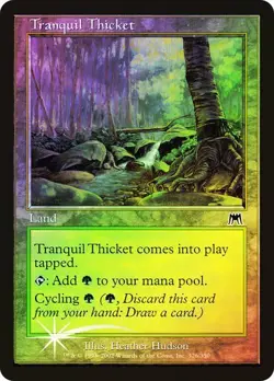 Onslaught MTG FOIL Tranquil Thicket Magic - Image 1