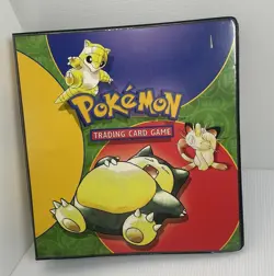Vintage 1999 Wizards Of The Coast Pokemon Ultra Pro 3-Ring Binder W 3 Sticker Ca - Image 1