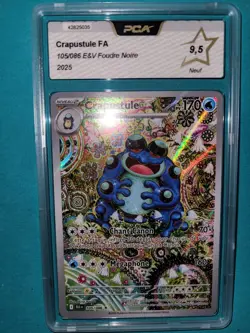 Carte Pokemon Crapustule AR 105/086 Foudre Noire EV10.5 PCA 9.5 FR - Image 1