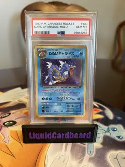 1997 Pokemon Japanese Rocket Dark Gyarados #130 Holo Rare PSA 10 - Image 1