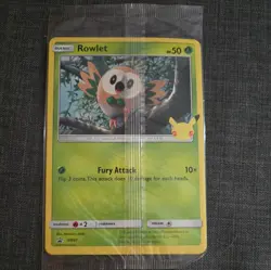 Pokemon 25th Anniversary Alola First Partner Pack Jumbo Promo Rowlet Litten - Image 1