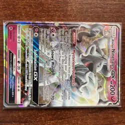 Pokemon Sun & Moon Lost Thunder Alolan Ninetales GX 132/214 NM - Image 1