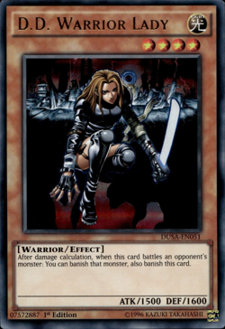 D.D. Warrior Lady - Ultra Rare 1st Edition DUSA-EN051 - LP - YuGiOh - Image 1