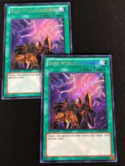 Yugioh Dark World Lightning LCJW-EN249 1st Secret x2 (NM) - Image 1