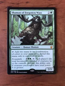 Shaman of Forgotten Ways MTG Magic the Gathering Card NM Mint Dragons Tarkir DTK - Image 1