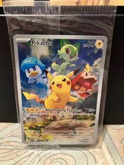 Pikachu 027 Sv: Scarlet & Violet Holo SEALED PROMO Pokemon Card - Image 1