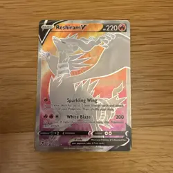 Pokemon TCG 2022 Reshiram V 172/195 Full Art Silver Tempest ENGLISH Card - Mint - Image 1