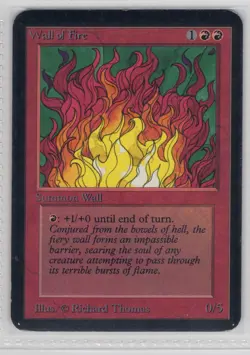 Wall of Fire - Alpha Edition - MTG Magic the Gathering - ACTUAL CARD -US SELLER - Image 1