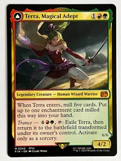 MTG Final Fantasy Terra Magical Adept Mythic Card 0245 NM Condition - Image 1