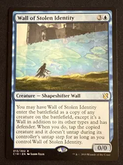 1x Wall of Stolen Identity (013) Commander 2019 LP MTG Magic the Gathering x1 - Image 1