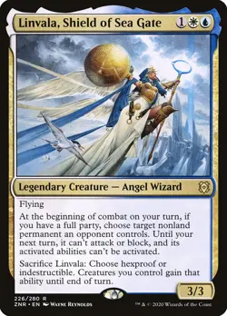 [MTG] Linvala, Shield of Sea Gate (Foil) (226) (ZNR) NM - Image 1