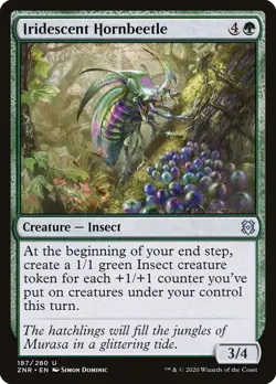 [MTG] Iridescent Hornbeetle (187) (ZNR) NM - Image 1