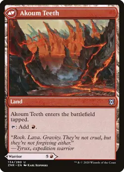 [MTG] Akoum Warrior (134) (ZNR) NM - Image 2