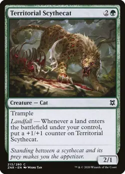 [MTG] Territorial Scythecat (213) (ZNR) NM - Image 1