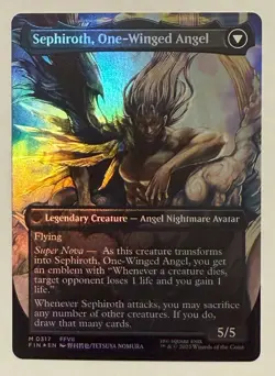 Sephiroth, Fabled SOLDIER Borderless Foil 317 - Mythic - Final Fantasy MTG - Image 2