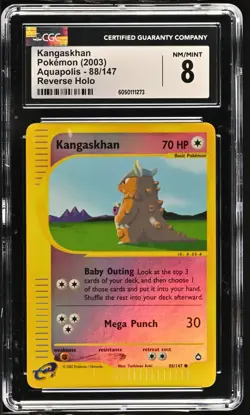2003 Pokemon Kangaskhan 88/147 Reverse Holo - CGC 8 Near Mint - Image 1