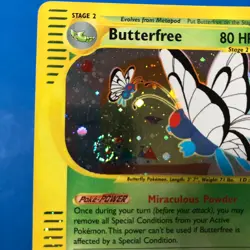 Pokemon Butterfree 5/165 Expedition Base Set E Reader Holo Rare SWIRL LP++ - Image 3