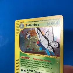 Pokemon Butterfree 5/165 Expedition Base Set E Reader Holo Rare SWIRL LP++ - Image 4