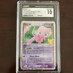 Pokemon TCG Mew EX Celebrations Classic Collection Holo Ultra Rare 88/92 CGC 10 - Image 1