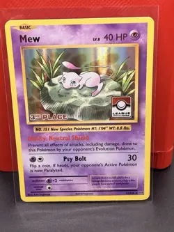 Pokemon League Challenge MEW 3rd Place Promo Holofoil 53/108 - Image 1