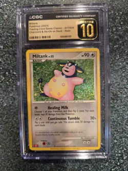 *CGC 10 Pristine* 17/34 Miltank Holo 2023 Pokemon TCG Classic Charizard Deck - Image 1