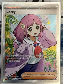 Lacey 166/142 Sv07: Stellar Crown Pokemon TCG Holo - Image 1