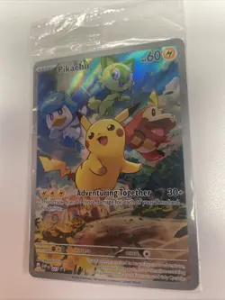 SV: Scarlet & Violet Promo Cards #027 Pikachu Sealed New Free Shipping - Image 1