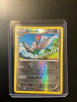 Pokemon Card Unfezant 86/114 Reverse Holo Black & White Rare - Image 1